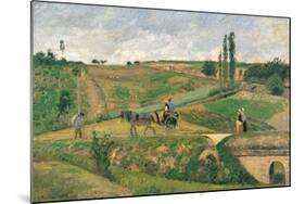 Route d'Ennery-Camille Pissarro-Mounted Art Print