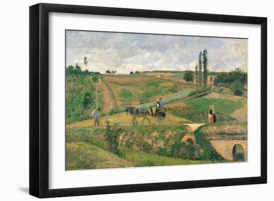 Route d'Ennery-Camille Pissarro-Framed Art Print