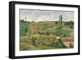 Route d'Ennery-Camille Pissarro-Framed Art Print