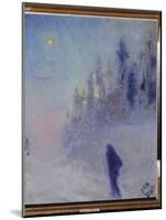 Route D'hiver. Peinture De Youri Ilyich Repin (1877-1954), Huile Sur Bois, 1931. Art Russe, 20E Sie-Ilya Efimovich Repin-Mounted Giclee Print