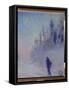Route D'hiver. Peinture De Youri Ilyich Repin (1877-1954), Huile Sur Bois, 1931. Art Russe, 20E Sie-Ilya Efimovich Repin-Framed Stretched Canvas