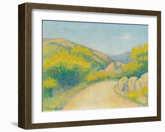 Route de Campagne, 1928-Achille Lauge-Framed Premium Giclee Print