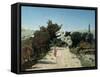 Route De La Gineste, Near Marseilles, 1859-Paul Camille Guigou-Framed Stretched Canvas