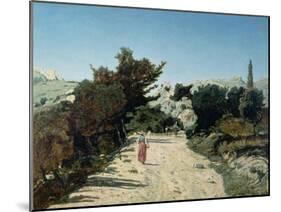 Route De La Gineste, Near Marseilles, 1859-Paul Camille Guigou-Mounted Giclee Print