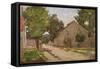 Route De Port-Marly, C.1860-67-Camille Pissarro-Framed Stretched Canvas