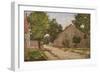 Route De Port-Marly, C.1860-67-Camille Pissarro-Framed Giclee Print
