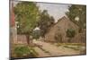 Route De Port-Marly, C.1860-67-Camille Pissarro-Mounted Giclee Print