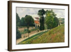 Route De Saint-Antoine in the Eremitage, Pontoise, 1875-Canaletto-Framed Giclee Print