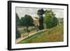 Route De Saint-Antoine in the Eremitage, Pontoise, 1875-Canaletto-Framed Giclee Print