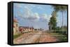 Route De Versailles, Rocquencourt, 1871-Camille Pissarro-Framed Stretched Canvas