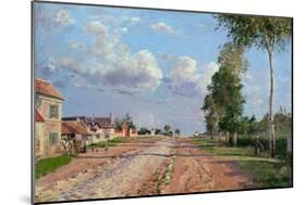 Route De Versailles, Rocquencourt, 1871-Camille Pissarro-Mounted Giclee Print