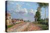 Route De Versailles, Rocquencourt, 1871-Camille Pissarro-Stretched Canvas