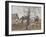 Route des environs de Londres avec chalet à gauche-Camille Pissarro-Framed Giclee Print