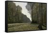 Route Du Bas-Breau-Claude Monet-Framed Stretched Canvas