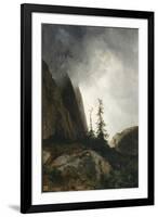 Route du Grimsel, canton de Berne dit aussi Un orage dans les montagnes-Alexandre Calame-Framed Giclee Print