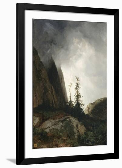 Route du Grimsel, canton de Berne dit aussi Un orage dans les montagnes-Alexandre Calame-Framed Giclee Print