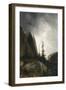 Route du Grimsel, canton de Berne dit aussi Un orage dans les montagnes-Alexandre Calame-Framed Giclee Print