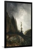 Route du Grimsel, canton de Berne dit aussi Un orage dans les montagnes-Alexandre Calame-Framed Giclee Print