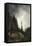 Route du Grimsel, canton de Berne dit aussi Un orage dans les montagnes-Alexandre Calame-Framed Stretched Canvas