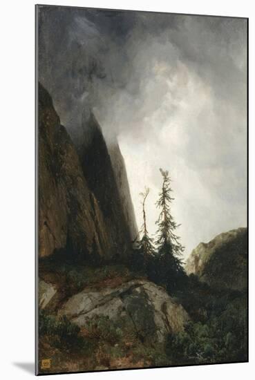 Route du Grimsel, canton de Berne dit aussi Un orage dans les montagnes-Alexandre Calame-Mounted Giclee Print