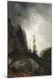 Route du Grimsel, canton de Berne dit aussi Un orage dans les montagnes-Alexandre Calame-Mounted Giclee Print