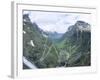 Route from Andalsnes to Geiranger, Trollstigen Road, Western Fiordlands, Norway, Scandinavia-Tony Waltham-Framed Photographic Print