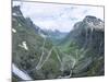 Route from Andalsnes to Geiranger, Trollstigen Road, Western Fiordlands, Norway, Scandinavia-Tony Waltham-Mounted Photographic Print