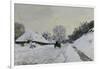 Route in the Snow near Honfleur, c.1867-Claude Monet-Framed Giclee Print