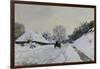 Route in the Snow near Honfleur, c.1867-Claude Monet-Framed Giclee Print