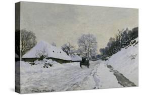 Route in the Snow near Honfleur, c.1867-Claude Monet-Stretched Canvas