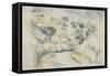 Route tournante pr?d'Aix-Paul Cézanne-Framed Stretched Canvas