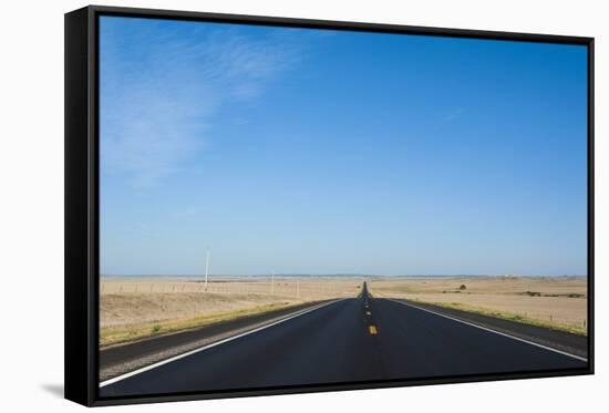 Route Two Through Nebraska, United States of America, North America-Michael Runkel-Framed Stretched Canvas