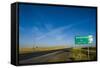 Route Two Through Nebraska, United States of America, North America-Michael Runkel-Framed Stretched Canvas