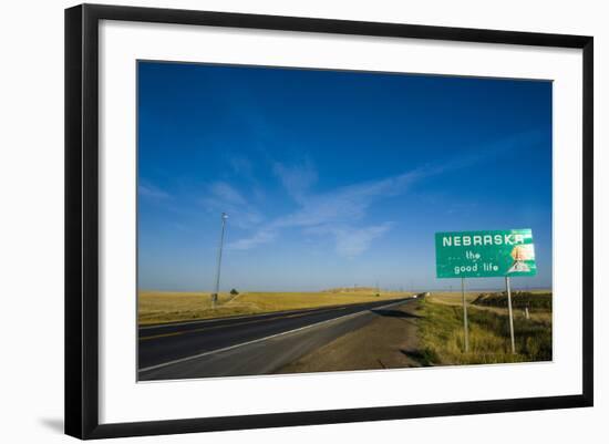 Route Two Through Nebraska, United States of America, North America-Michael Runkel-Framed Photographic Print