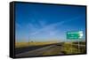 Route Two Through Nebraska, United States of America, North America-Michael Runkel-Framed Stretched Canvas