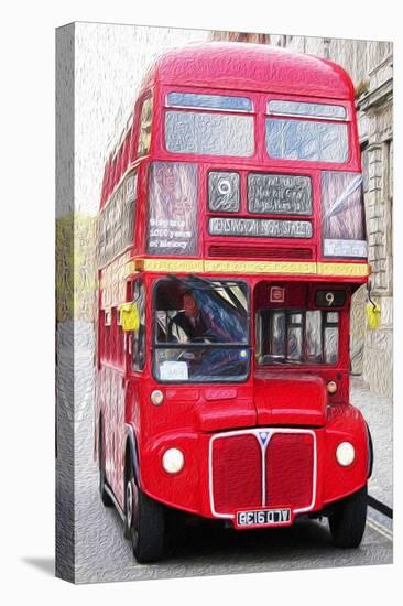 Routemaster Bus-Tosh-Stretched Canvas