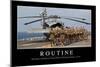 Routine: Inspirational Quote and Motivational Poster-null-Mounted Premium Photographic Print
