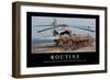 Routine: Inspirational Quote and Motivational Poster-null-Framed Photographic Print