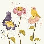 Floral Pattern-Rouz-Mounted Art Print