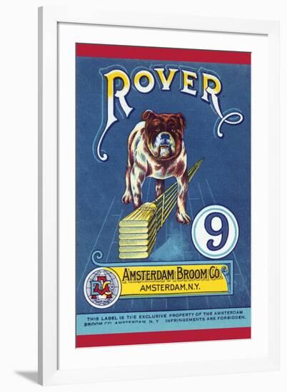 Rover 9 Broom Label-null-Framed Art Print