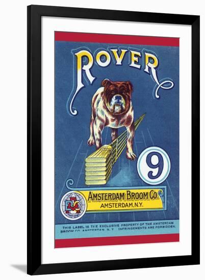 Rover 9 Broom Label-null-Framed Art Print