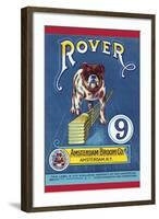 Rover 9 Broom Label-null-Framed Art Print