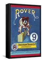 Rover 9 Broom Label-null-Framed Stretched Canvas