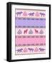 Roving Wolf Pattern-Art Licensing Studio-Framed Giclee Print