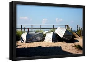 Row Boats Ocean Beach Fire Island NY-null-Framed Poster