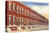Row Houses, Baltimore, Maryland-null-Stretched Canvas