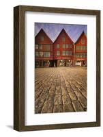 Row Houses in Bryggen-Jon Hicks-Framed Photographic Print