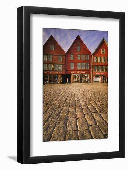 Row Houses in Bryggen-Jon Hicks-Framed Photographic Print