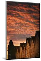 Row Houses in Bryggen-Jon Hicks-Mounted Photographic Print