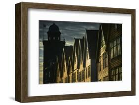 Row Houses in Bryggen-Jon Hicks-Framed Photographic Print